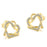 Love Heart Intertwined Stud Earrings