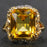 925 Sterling Silver Citrine Gemstone Ring