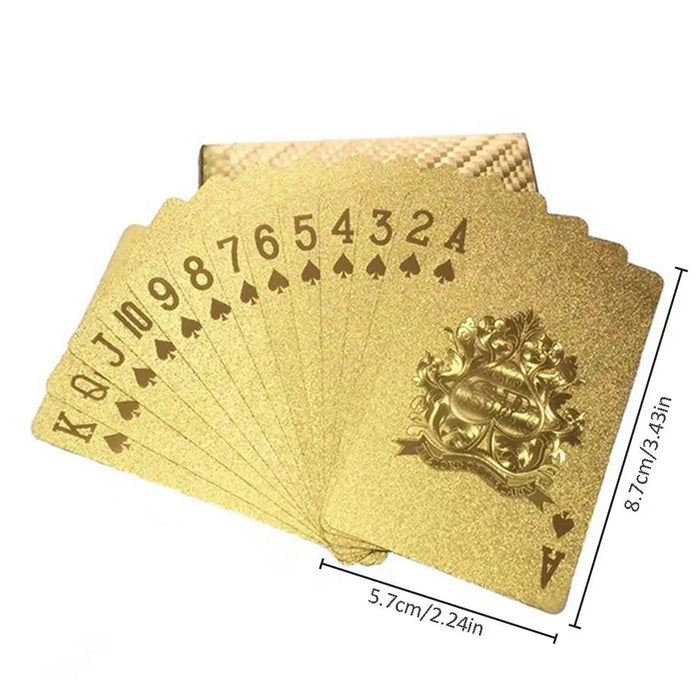 24K Gold Foil Playing Cards