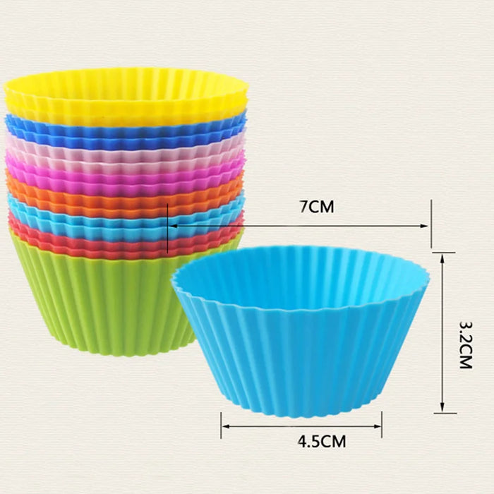 Colored Silicone Cupcake Liners