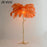 Modern Luxury Ostrich Feather LED Floor Lamp