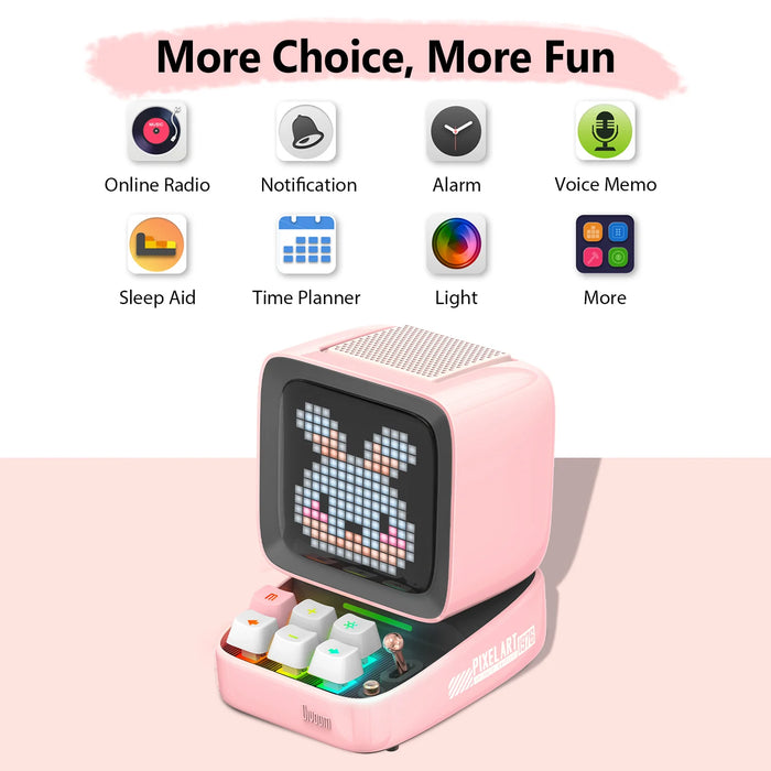 Retro Pixel Art Bluetooth Portable Speaker